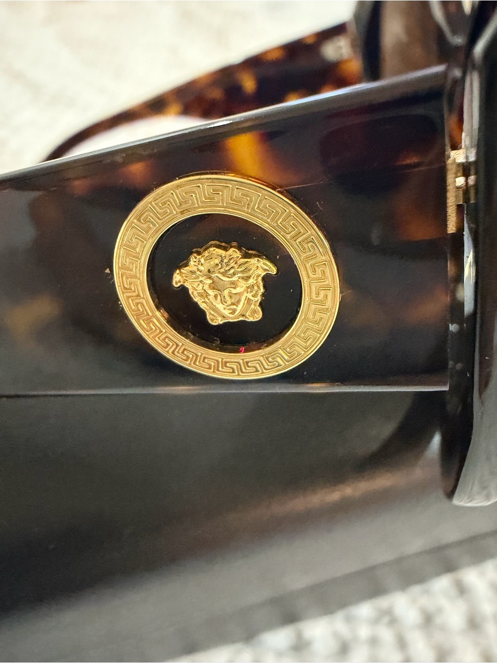 Versace Tortoiseshell Cat-Eye Sunglasses with Brown Lenses - Picture 7 of 9